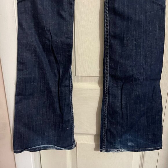 Hudson Jeans Womens Dark Wash Y2K Low Rise Flap Button Pocket Bootcut Jeans 25 - Picture 9 of 11